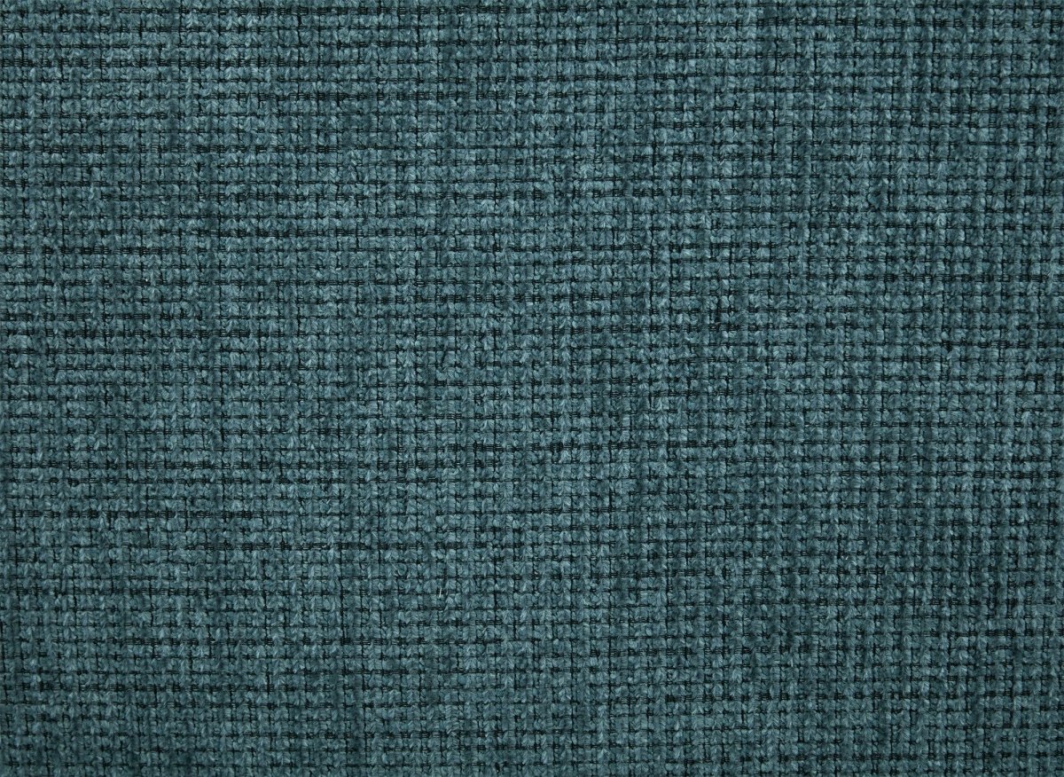 Canapé d'angle relax en velours texturé bleu FEDORA - Angle gauche