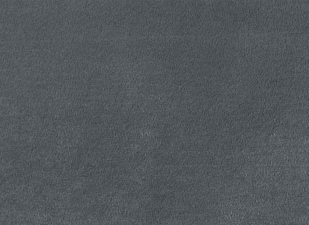 Canapé droit fixe 2 places en velours gris CELINE