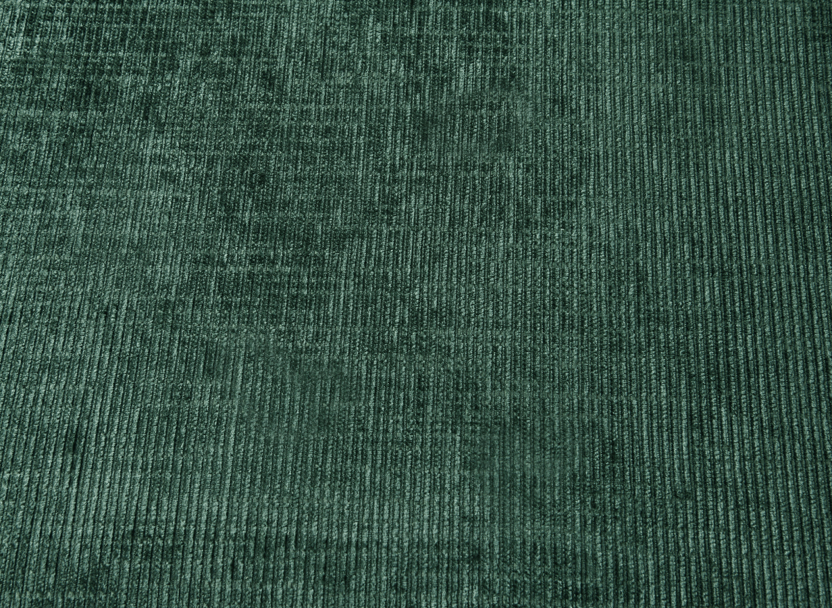 Canapé panoramique convertible avec coffre en velours chiné vert olive MARIANO- Angle droit