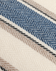 Coussin beige et bleu à rayures 45x45 cm RIVIERA