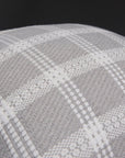 Coussin blanc et gris à carreaux 45x45 cm WARMY