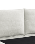Lit coffre en tissu bouclette beige 180x200 cm MELY