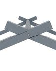 Lit gigogne cabane en bois gris 90 x 190 cm MILIO