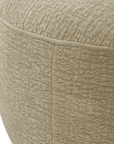 Pouf en velours tissé beige IMENIA