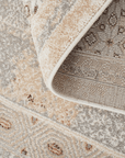 Tapis à motifs orientaux beige et marron 160 x 230 cm LUMA