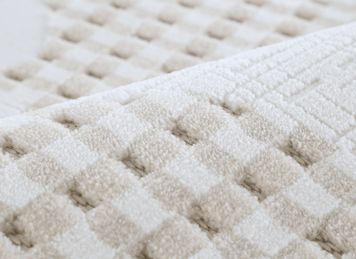 Tapis beige à motifs 160 x 230 cm BRUME