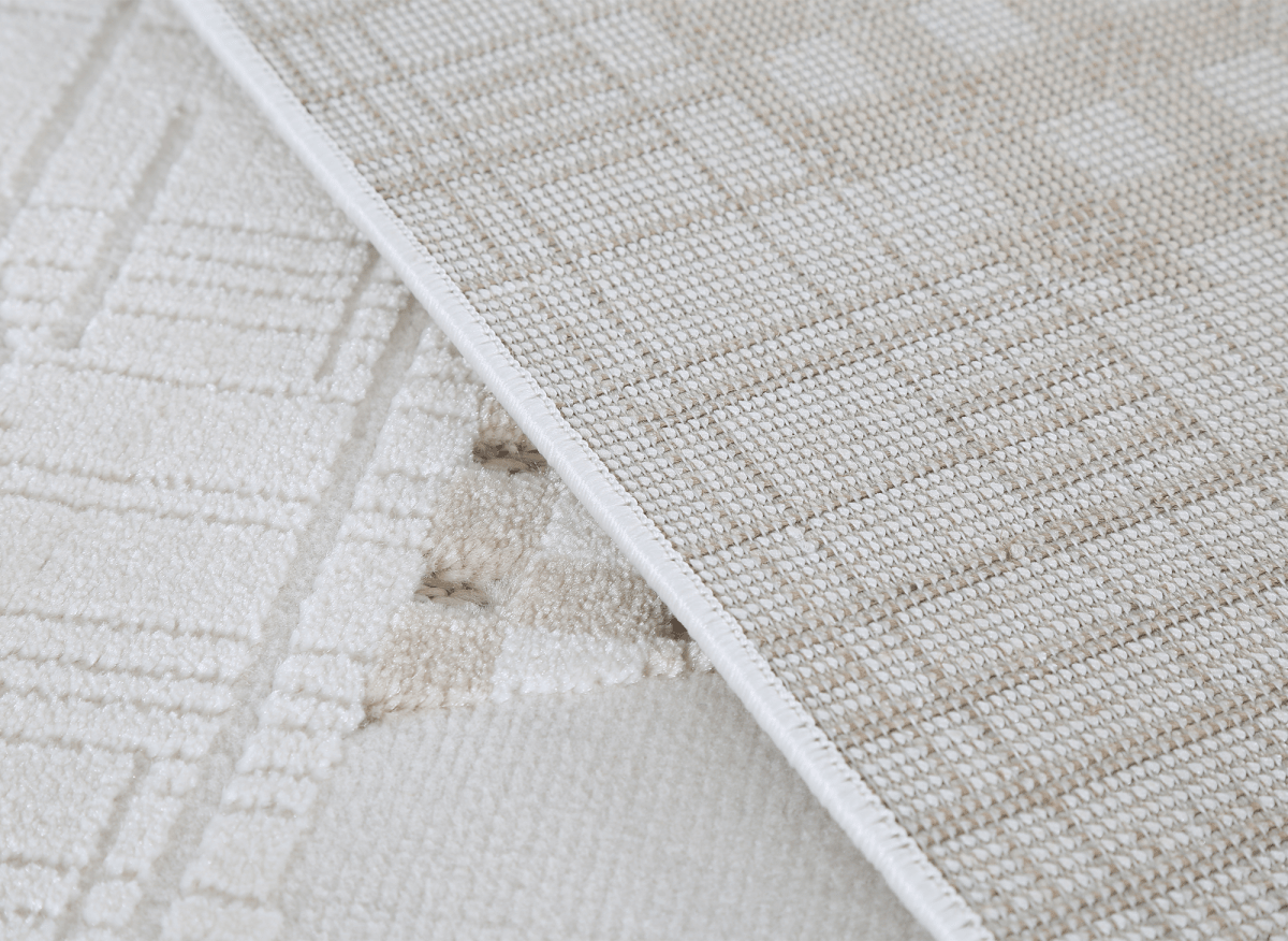 Tapis beige à motifs 200 x 290 cm BRUME