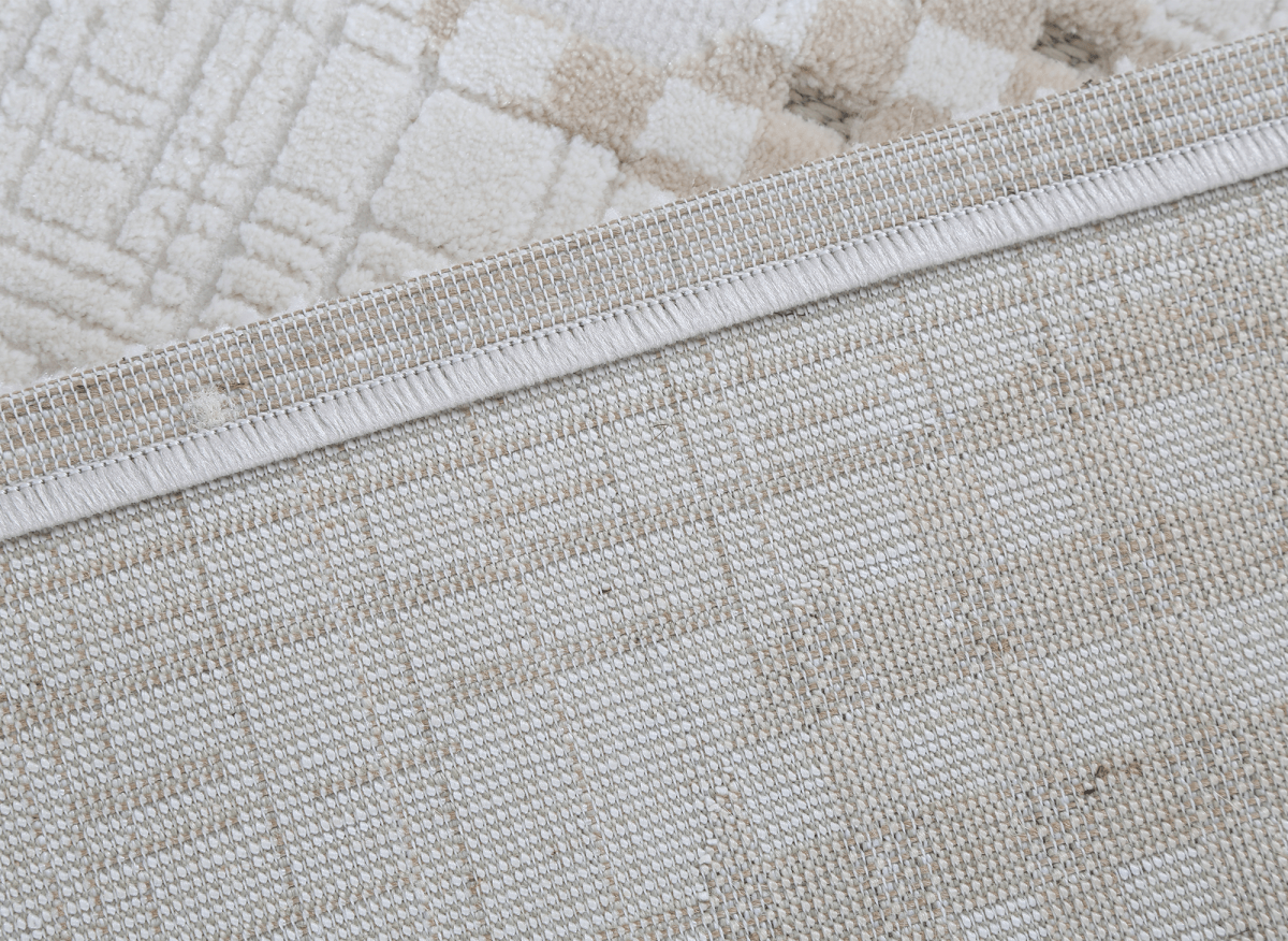Tapis beige à motifs 200 x 290 cm BRUME