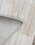 Tapis beige à motifs rectangulaires 160 x 230 cm NOMADE