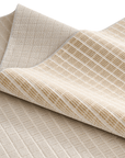 Tapis beige à petits carreaux 200 x 290 cm TALO