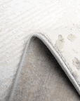 Tapis beige en tissu texturé 160 x 230 cm VANILLE