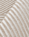 Tapis beige et blanc motif organique 160 x 230 cm SAND