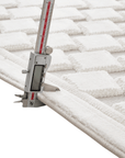 Tapis blanc écru à formes carrées 192 x 290 cm LERIS