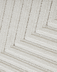 Tapis blanc écru à losanges beiges 160 x 230 cm ROUBY