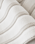 Tapis blanc écru à relief géométriques 154 x 230 cm AFINA