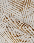 Tapis géométrique beige et marron 200 x 290 cm CARAMEL