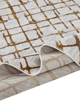 Tapis géométrique taupe et marron 200 x 290 cm LATTICE