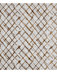 Tapis géométrique taupe et marron 200 x 290 cm LATTICE