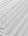 Tapis graphique art déco gris et blanc 160 x 230 cm HALL