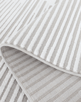 Tapis gris à lignes asymétriques 160 x 230 cm VENISE