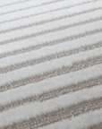 Tapis gris à lignes asymétriques 160 x 230 cm VENISE