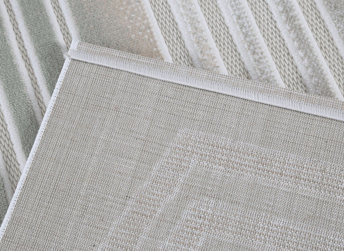 Tapis gris à motifs de lignes 160 x 230 cm PERTONA