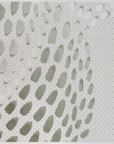 Tapis gris à motifs écailles 200 x 290 cm OLERA