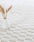 Tapis gris à motifs géométriques 200 x 290 cm VIENNE