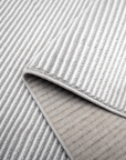 Tapis gris à rayures 200 x 290 cm CLEO
