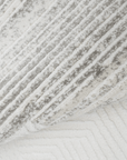 Tapis gris à tissu texturé 200 x 290 cm SOLIS