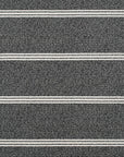Tapis noir à motifs chevrons blancs 200 x 290 cm AIDA